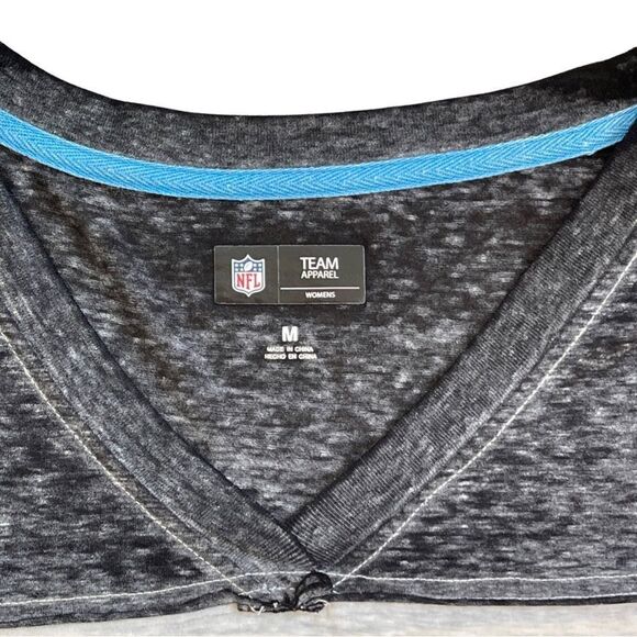 Women's NFL Carolina Panthers Football Space Dye Top • Medium • NWT - Picture 4 of 9